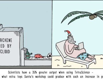 TetraScience xmas cartoon