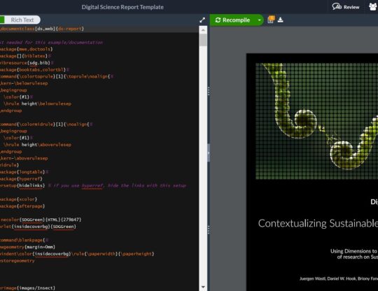 Digital Science Report in Overleaf