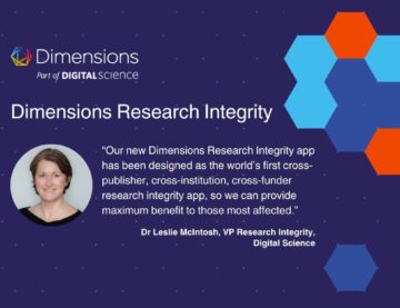 Dr Leslie McIntosh quoted on release of new Dimensions Research Integrity app