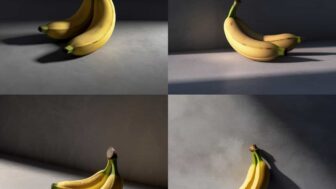 AI-generated art of bananas