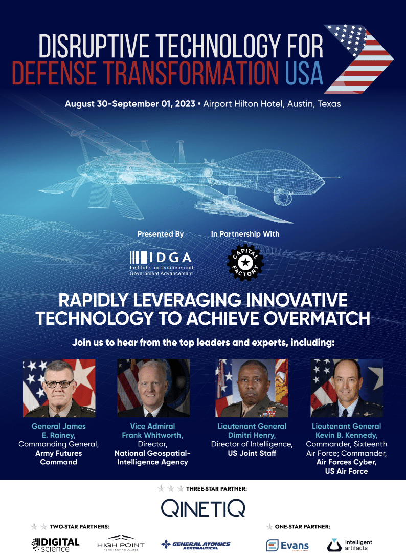 Disruptive Technology for Defense Transformation USA (DTDT USA ...