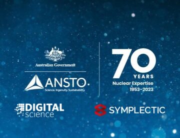 ANSTO 70th anniversary logo with Digital Science and Symplectic logos