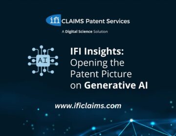 IFI CLAIMS Gen AI report featured graphic