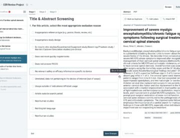 Sample screenshot of Literature Review by ReadCube