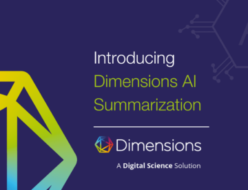 Introducing Dimensions AI Summarization - launch graphic