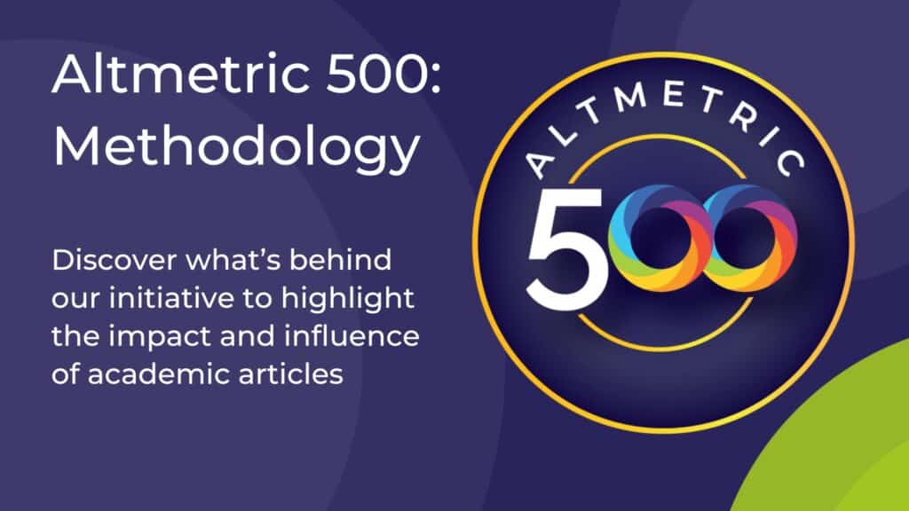 Altmetric 500: Methodology graphic