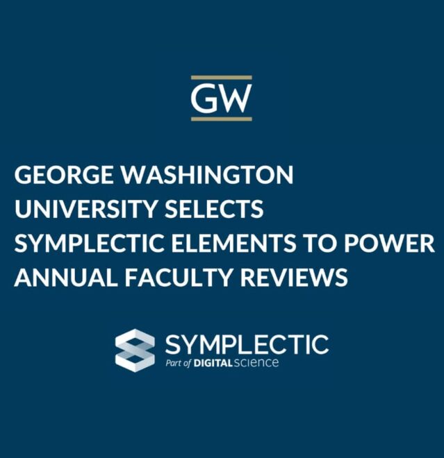 George Washington University and Symplectic client graphic